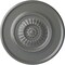 Ekena Millwork Large Floral Ceiling Medallion, Hand-Painted Silver, 41 1/8"OD x 2 1/2"P CM41FLSLS - alternate 1